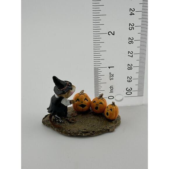 Wee Forest Folk "Pumpkin Serenade" 1997 Mouse Pumpkins D Petersen Retired M-226 - Picture 9 of 9